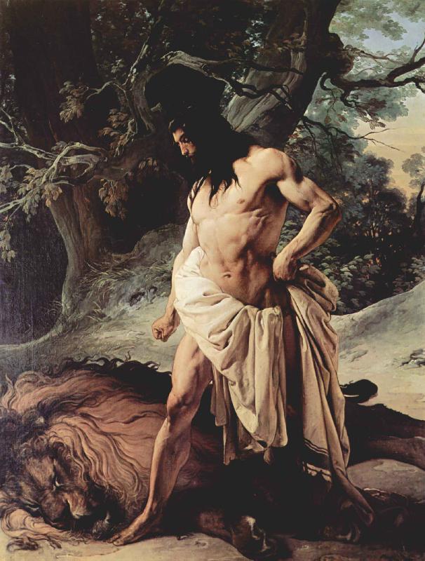 Francesco Hayez Samson und der Lowe